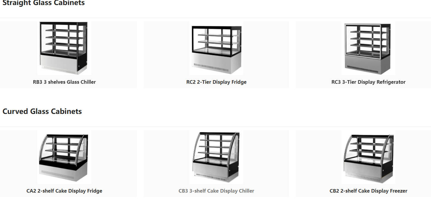 Right-angle and arc-shaped bread cabinets